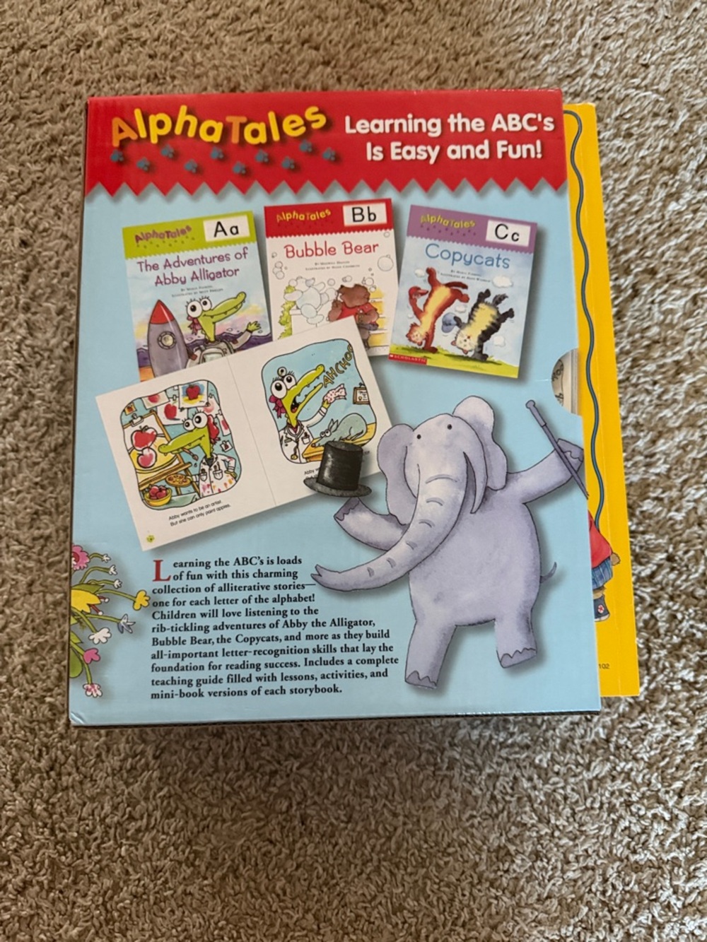 Scholastic AlphaTales Book Set - Red, Blue, Yellow